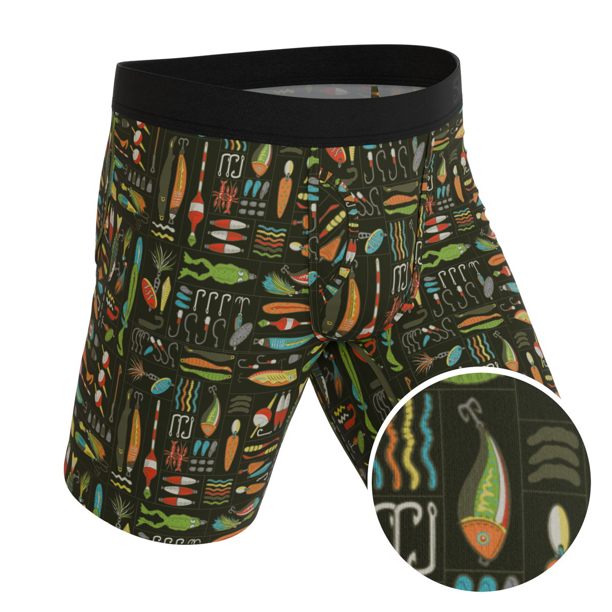 The Reel Nice | Bait Box Ball Hammock® Boxer - Long Leg - Shinesty