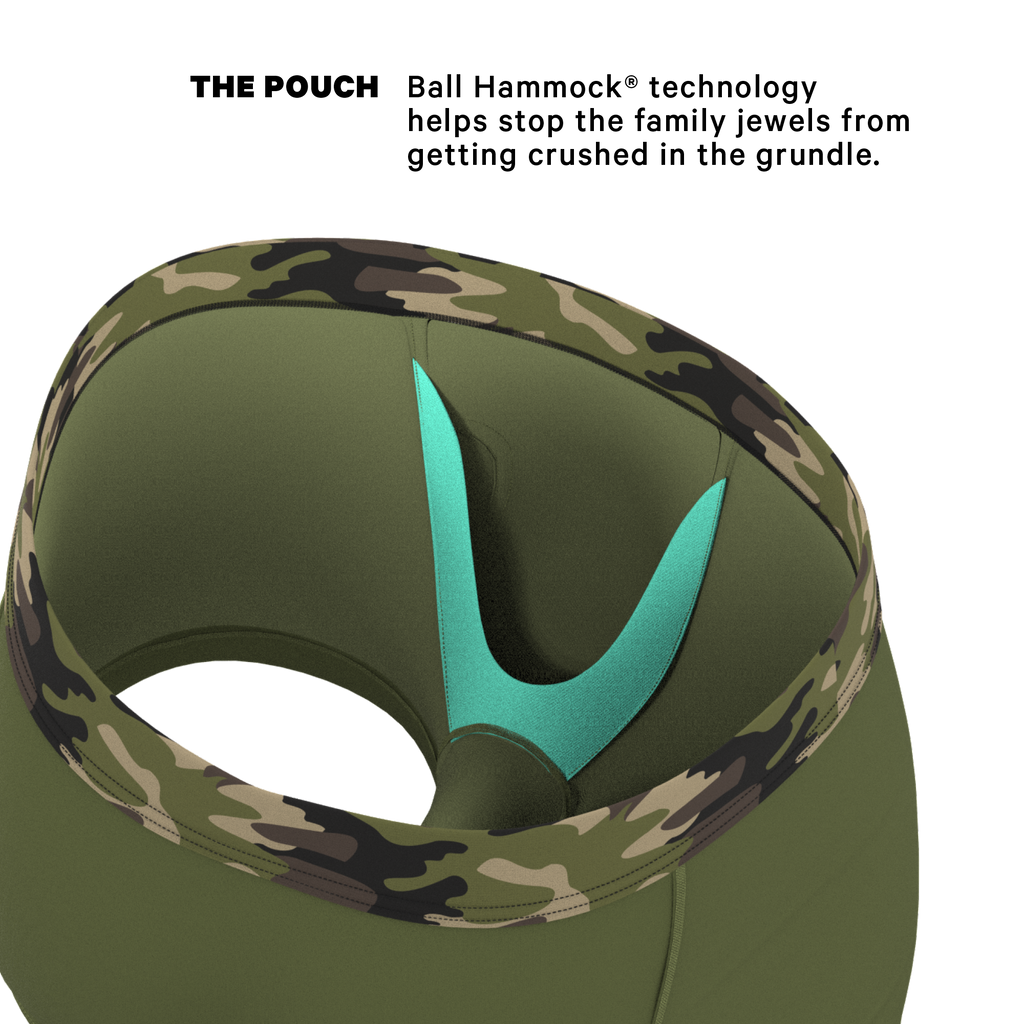 The Reinforcement | Tonal Camo Ball Hammock® Pouch Trunks Underwear - Shinesty