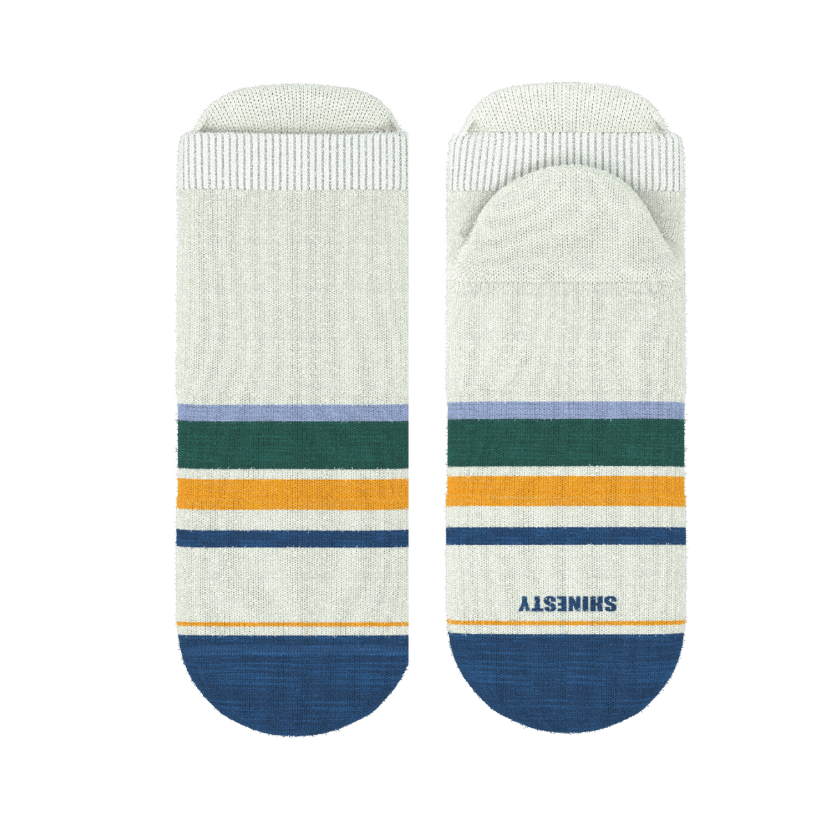 The Retro Actives | Retro Stripe Heel Hammock™ Ankle Socks - Shinesty