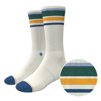 The Retro Actives | Retro Stripe Heel Hammock™ Crew Socks - Shinesty