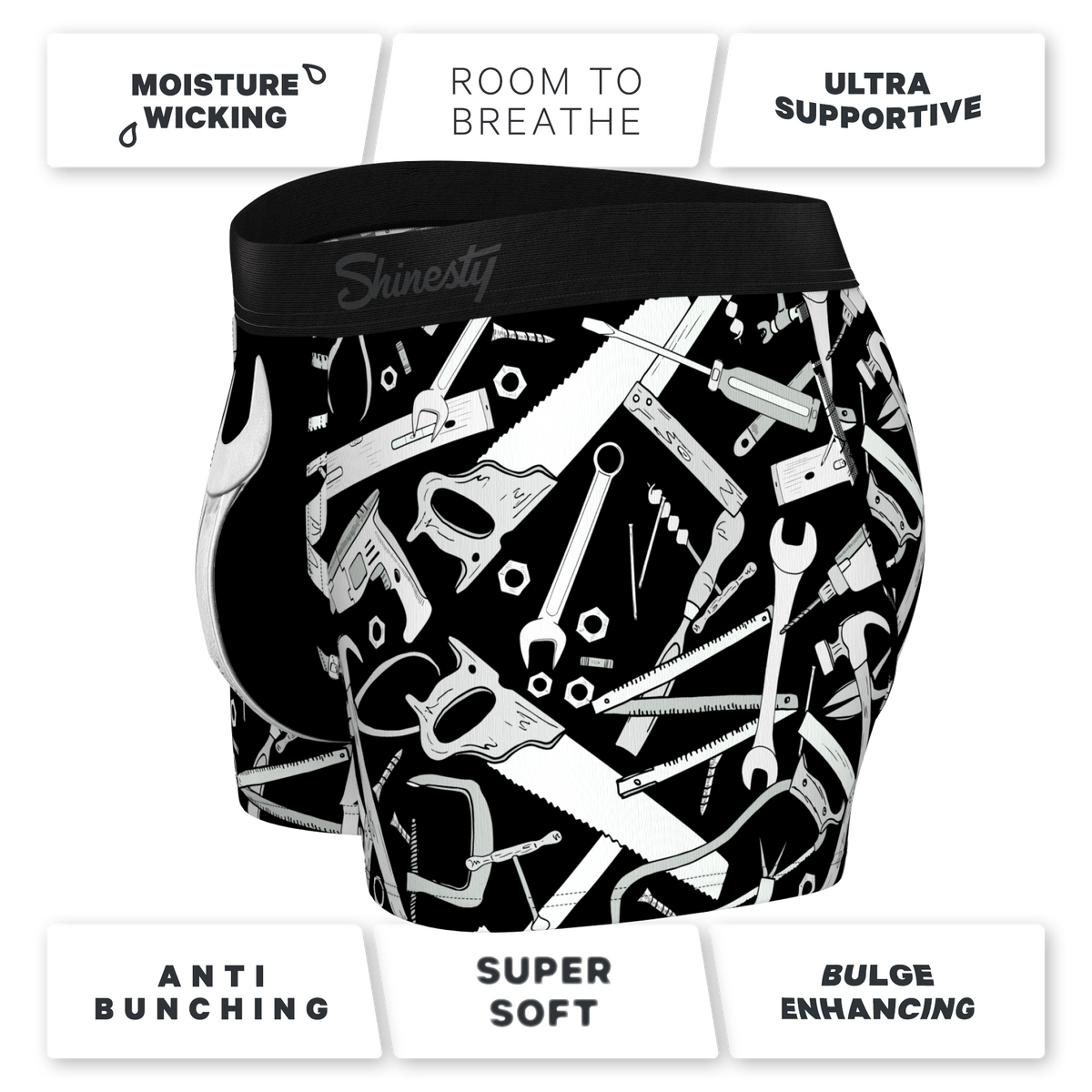 The Righty Tighty | Wrench Ball Hammock® Pouch Trunks Underwear - Shinesty