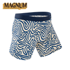 The Rio Grande | Abstract Navy Line Ball Hammock® Magnum Big Pouch Underwear - Shinesty