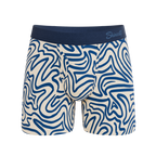 The Rio Grande | Abstract Navy Line Ball Hammock® Magnum Big Pouch Underwear - Shinesty