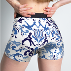 The Risqué Rorschach  | Blue Willow Women’s Boxers - Shinesty