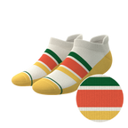 The Roller Rink | Retro Stripes Heel Hammock™ Ankle Socks - Shinesty