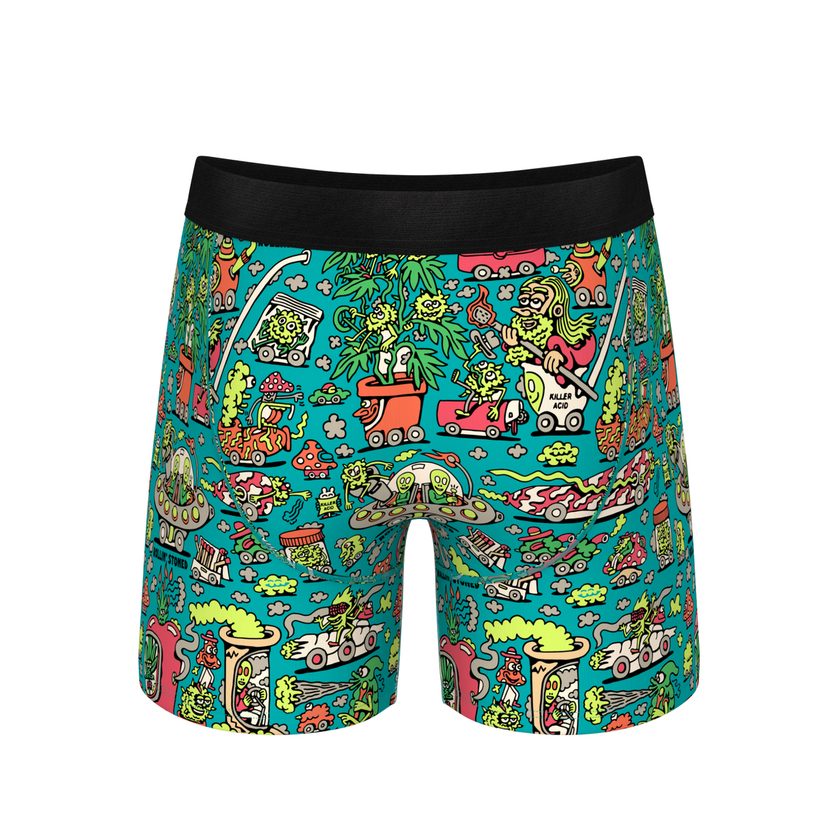 The Rolling Stoned | Shinesty x Killer Acid Ball Hammock® Pouch Underwear With Fly - Shinesty