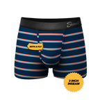 The Routine | Navy Stripe Ball Hammock® Pouch Trunks Underwear - Shinesty