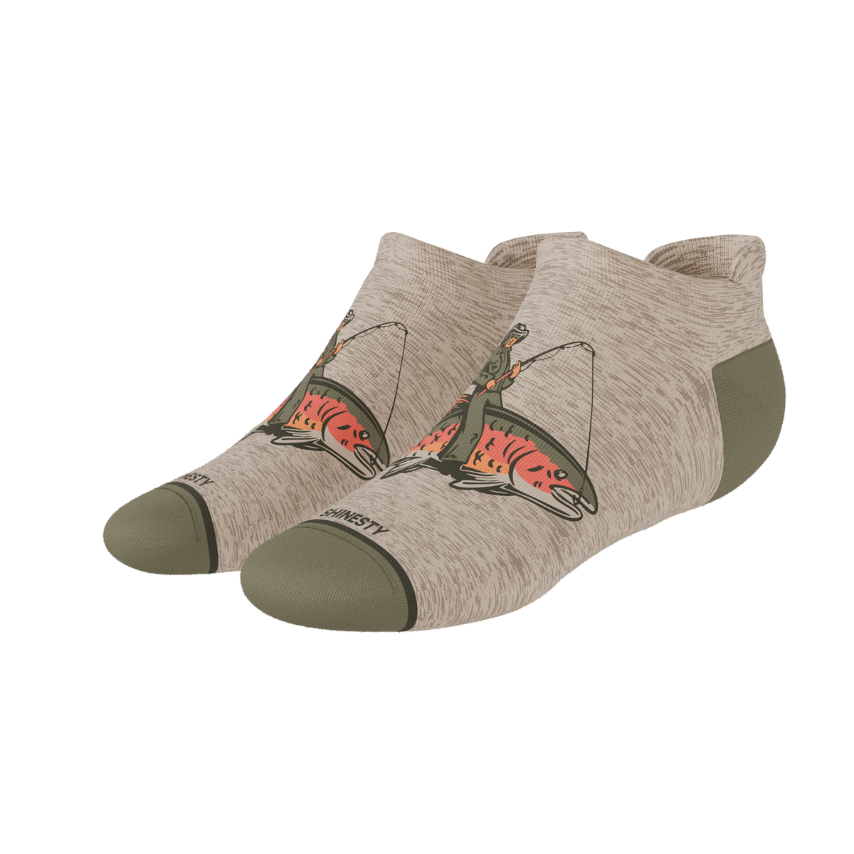 The Rowdy Angler | Fish Cowboy Heel Hammock™ Ankle Socks - Shinesty