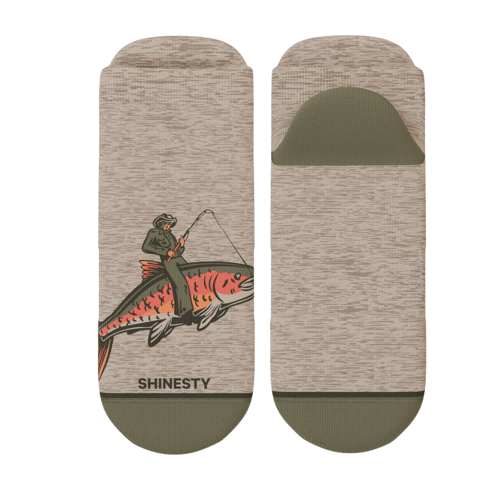 The Rowdy Angler | Fish Cowboy Heel Hammock™ Ankle Socks - Shinesty