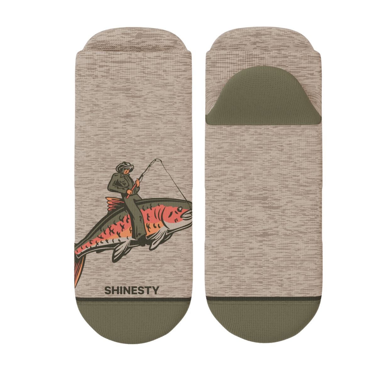 The Rowdy Angler | Fish Cowboy Heel Hammock™ Ankle Socks - Shinesty