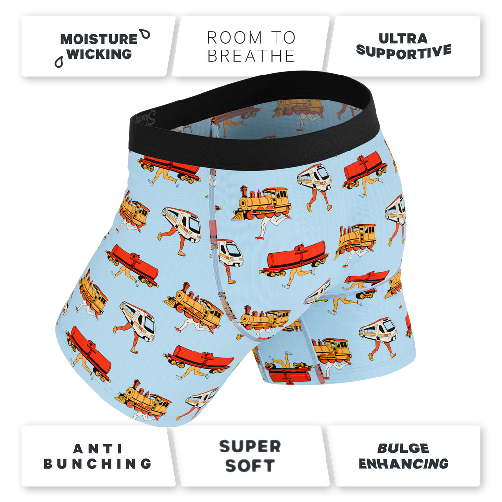The Runaway Train | Train Ball Hammock® Pouch Underwear With Fly - Shinesty