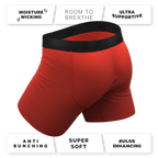 The Rust Fund | Rusty Red Ball Hammock® Pouch Underwear With Fly - Shinesty