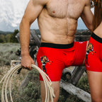The King Of Wyoming | Red Horse Shinesty x Diamond Cross Ranch Ball Hammock® Pouch Underwear With Fly - Shinesty