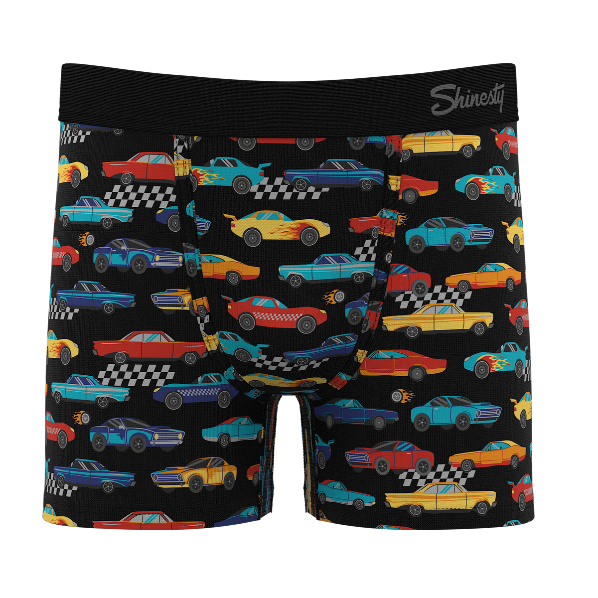 The Start Your Engines | Racecar Youth Boxer Briefs - Shinesty