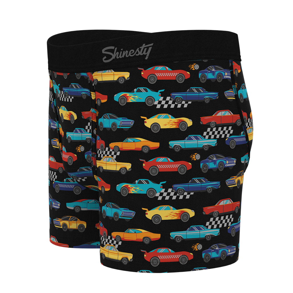 The Start Your Engines | Racecar Youth Boxer Briefs - Shinesty