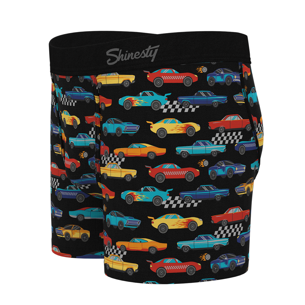 The Start Your Engines | Racecar Youth Boxer Briefs - Shinesty