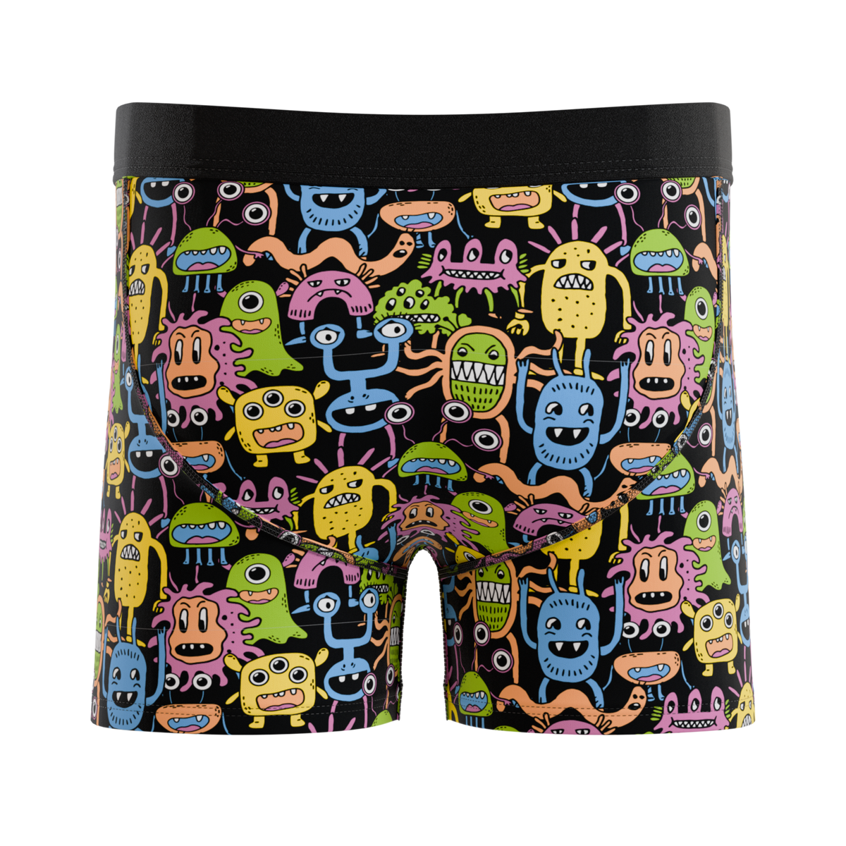 The Under The Bed | Colorful Monsters Youth Boxer Briefs - Shinesty