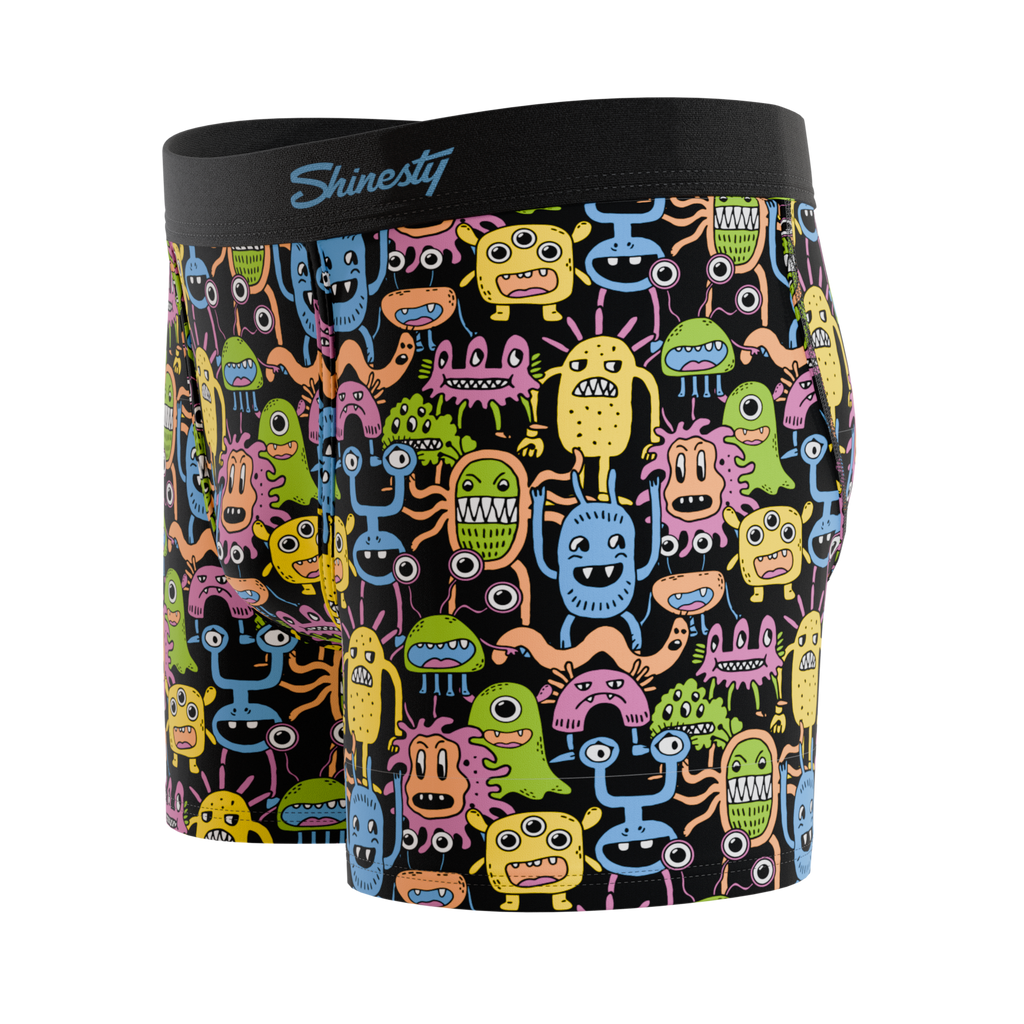 The Under The Bed | Colorful Monsters Youth Boxer Briefs - Shinesty