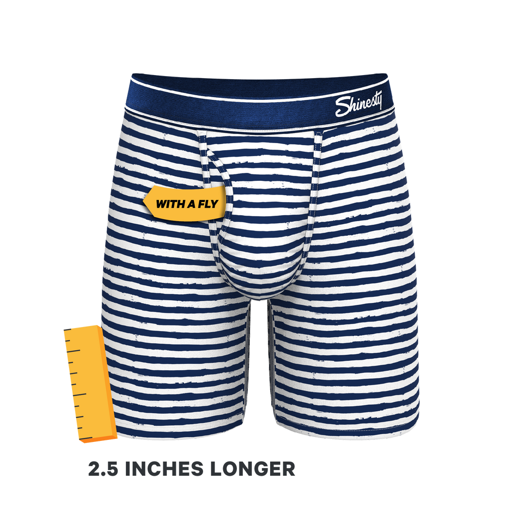 The Sailor | Nautical Stripe Ball Hammock® Boxer - Long Leg - Shinesty