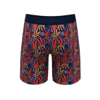 The San Diego Sunrise | Tropical Foliage Ball Hammock® Boxer - Long Leg - Shinesty