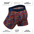 The San Diego Sunrise | Tropical Foliage Ball Hammock® Pouch Underwear - Shinesty