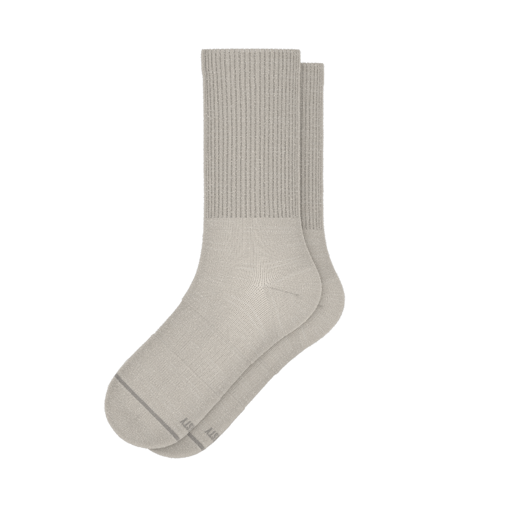 The Sandstorm | Plain Tan Heel Hammock™ Crew Socks - Shinesty