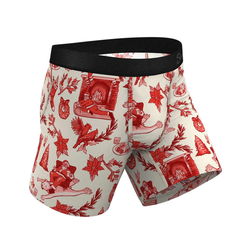 The Santa Slays | Christmas Toile Ball Hammock® Pouch Underwear - Shinesty