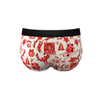 The Santa Slays | Christmas Toile Ball Hammock® Pouch Underwear Briefs - Shinesty