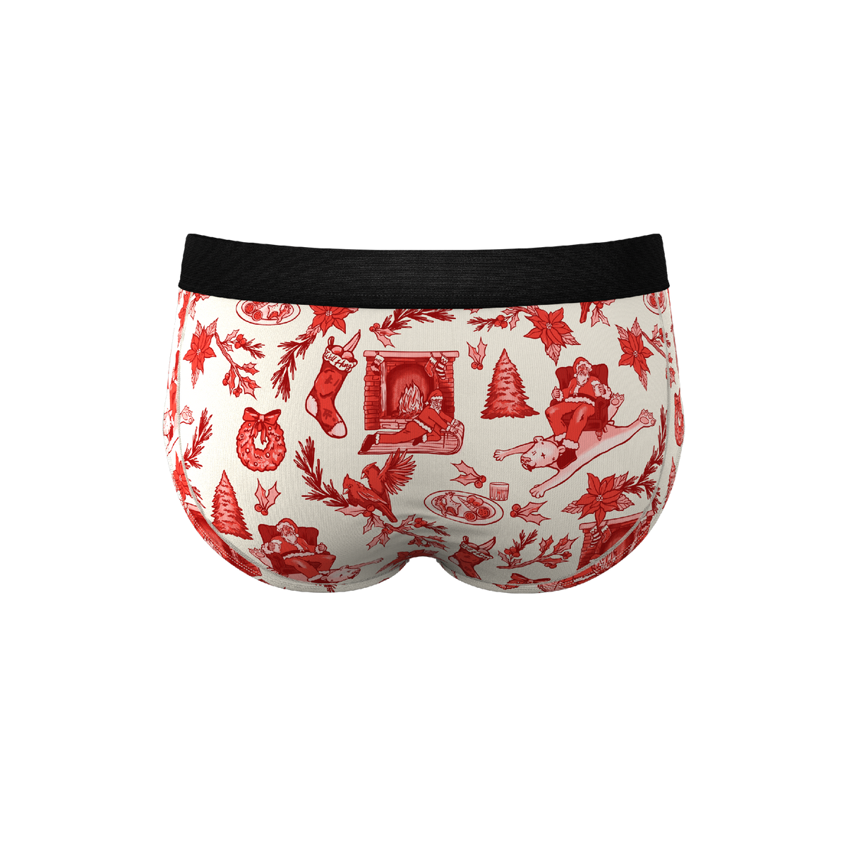 The Santa Slays | Christmas Toile Ball Hammock® Pouch Underwear Briefs - Shinesty