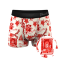 The Santa Slays | Christmas Toile Ball Hammock® Pouch Trunks Underwear - Shinesty
