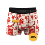 The Santa Slays | Christmas Toile Ball Hammock® Pouch Trunks Underwear - Shinesty
