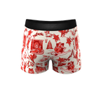 The Santa Slays | Christmas Toile Ball Hammock® Pouch Trunks Underwear - Shinesty