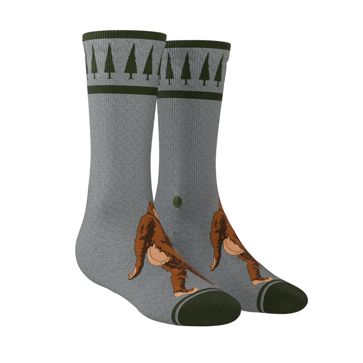 The Sassquatch | Bigfoot Heel Hammock™ Crew Socks - Shinesty