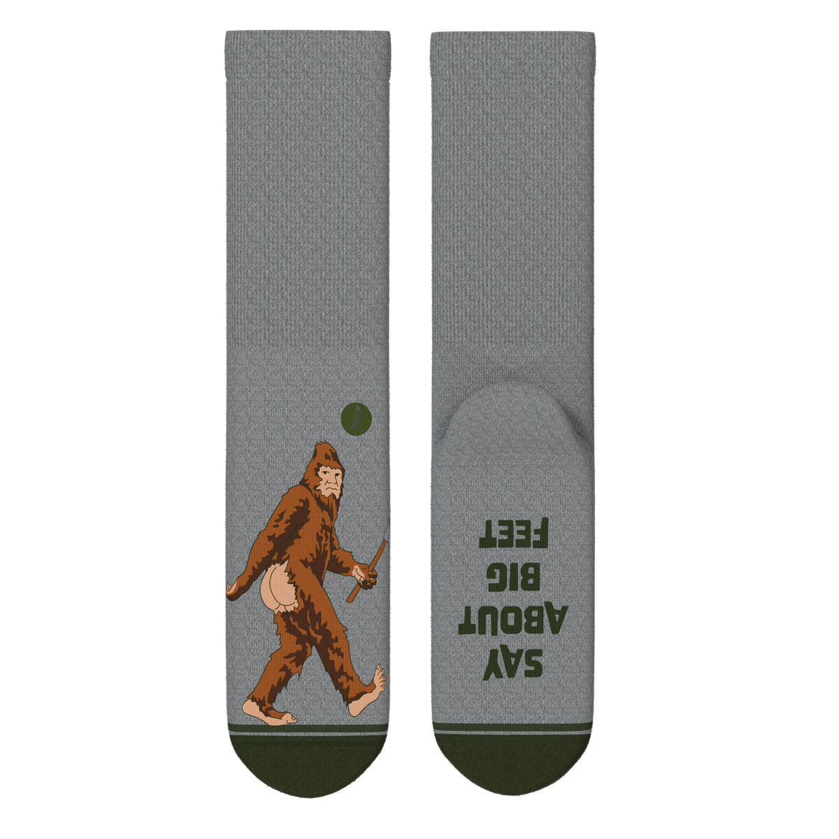 The Sassquatch | Bigfoot Heel Hammock™ Crew Socks - Shinesty