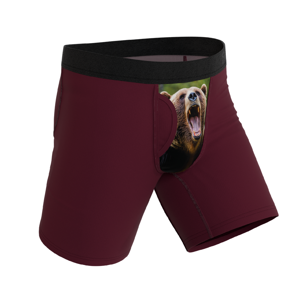 The Scare Bear | Grizzly Bear Ball Hammock® Boxer - Long Leg - Shinesty