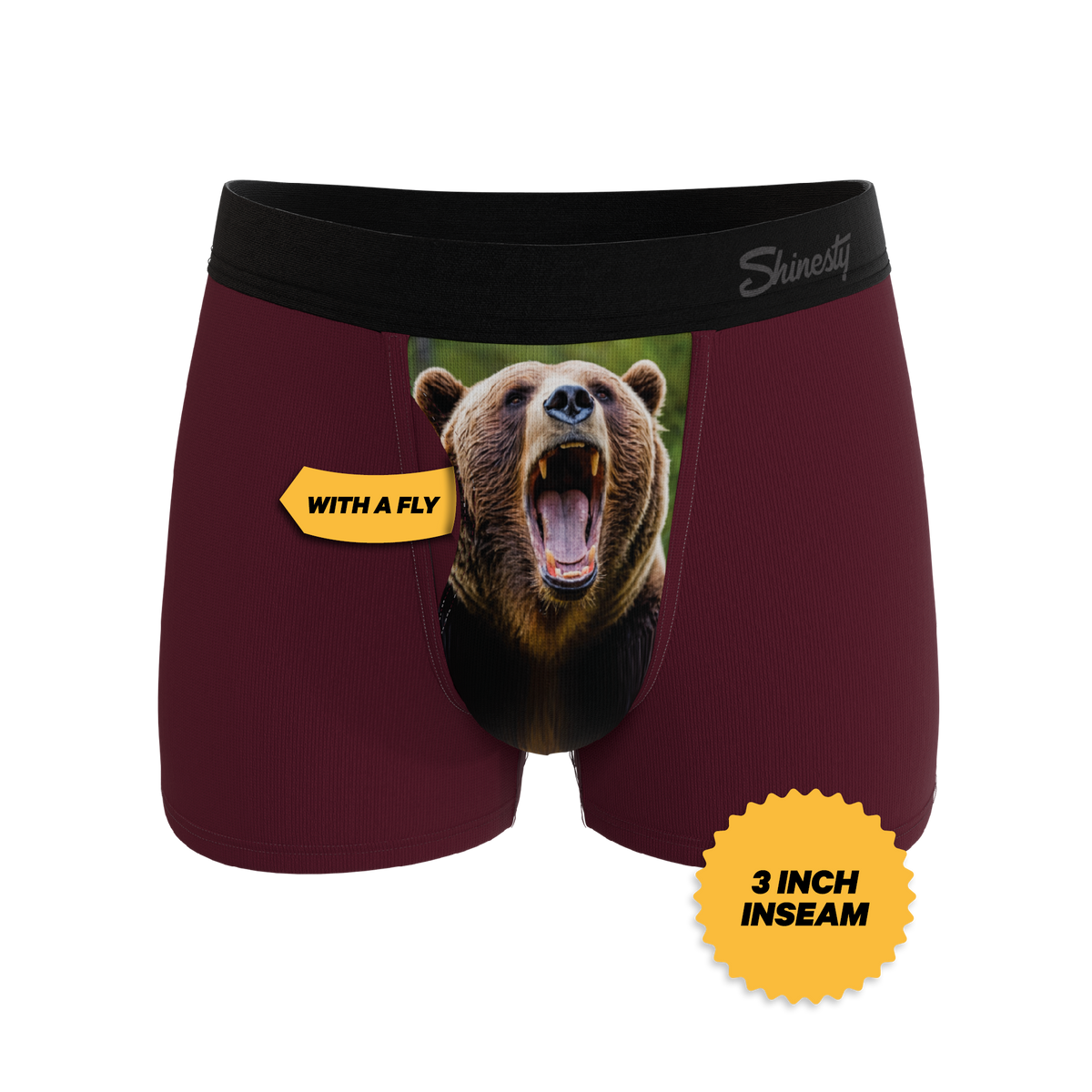 The Scare Bear | Grizzly Bear Ball Hammock® Pouch Trunks Underwear - Shinesty