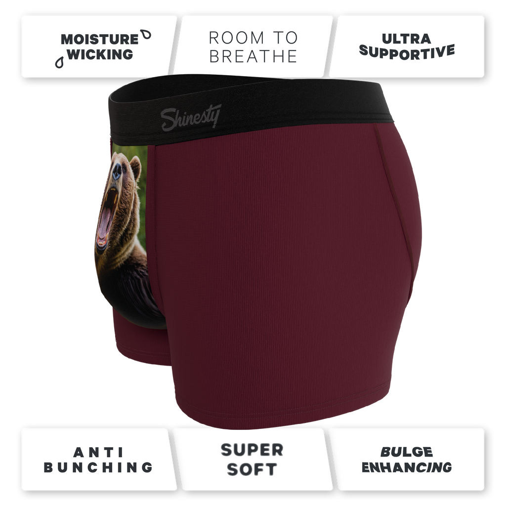 The Scare Bear | Grizzly Bear Ball Hammock® Pouch Trunks Underwear - Shinesty