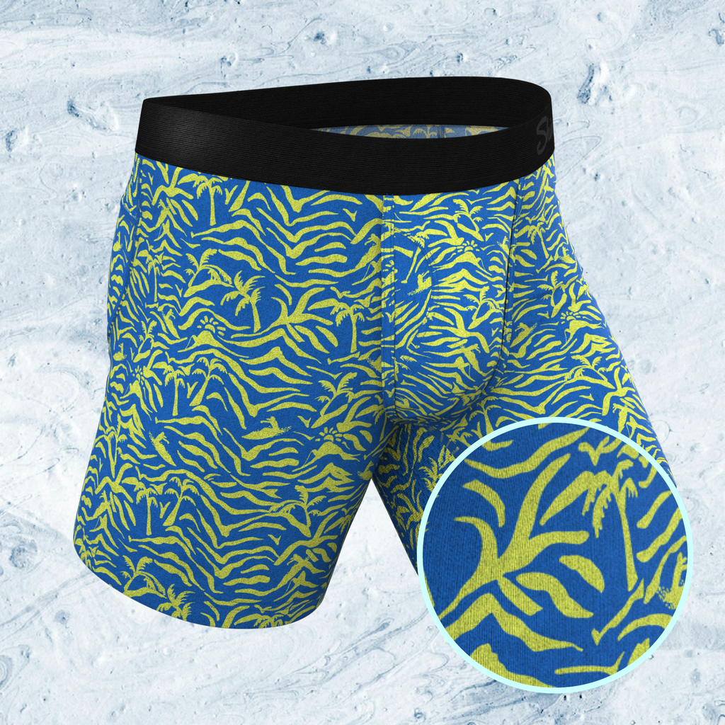 The Sea Breeze | Tropical Palm Tree paradICE™ Cooling Ball Hammock® Underwear - Shinesty