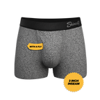 The Seattle Skyline | Black Marble Heather Ball Hammock® Pouch Trunk Underwear - Shinesty