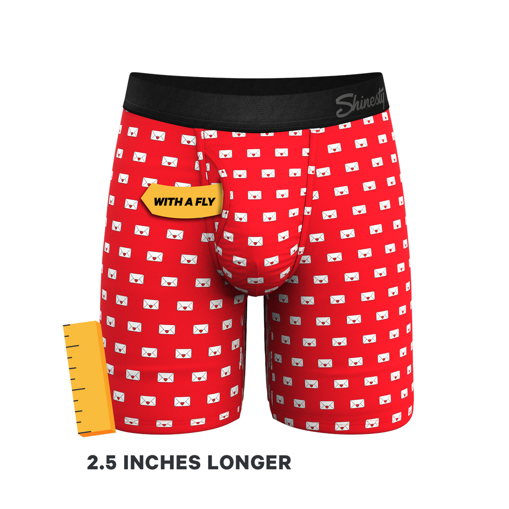 The Secret Admirer | Valentines Letters Ball Hammock® Boxer - Long Leg - Shinesty