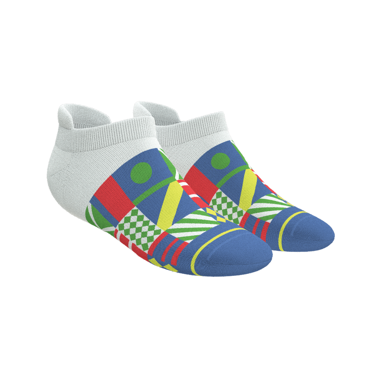 The Secretariat | Derby Flag Heel Hammock™ Ankle Socks - Shinesty