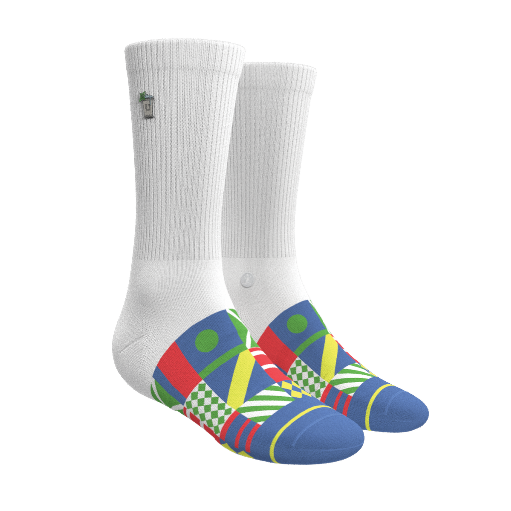 The Secretariat | Derby Flag Heel Hammock™ Crew Socks - Shinesty