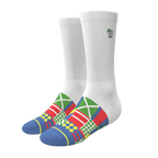 The Secretariat | Derby Flag Heel Hammock™ Crew Socks - Shinesty