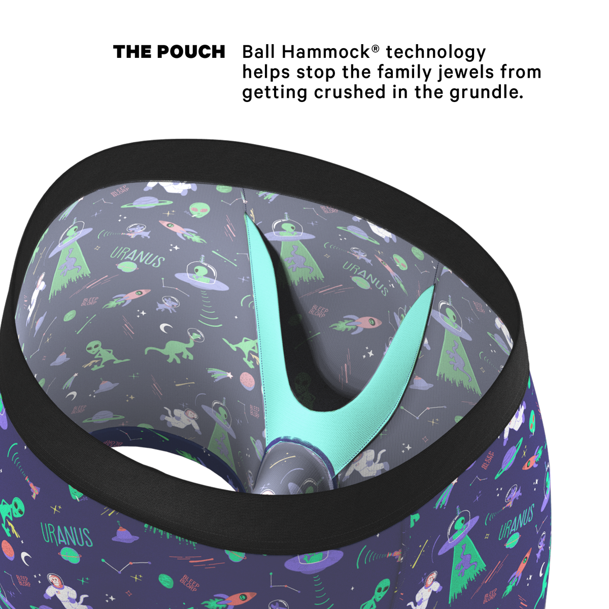The Sensual Abduction | Alien Ball Hammock® Pouch Underwear - Shinesty