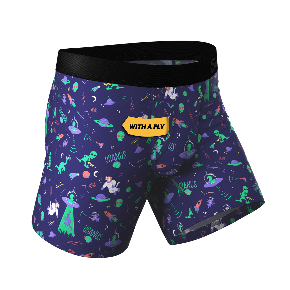 The Sensual Abduction | Alien Ball Hammock® Pouch Underwear With Fly - Shinesty