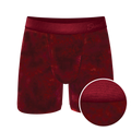 The Serenade | Red Velvet Ball Hammock Pouch® Boxer - Shinesty