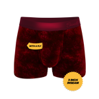 The Serenade | Red Velvet Velvet Trunk Underwear - Shinesty