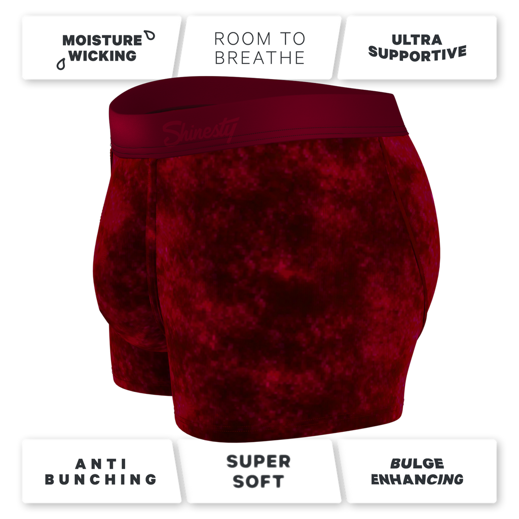 The Serenade | Red Velvet Velvet Trunk Underwear - Shinesty