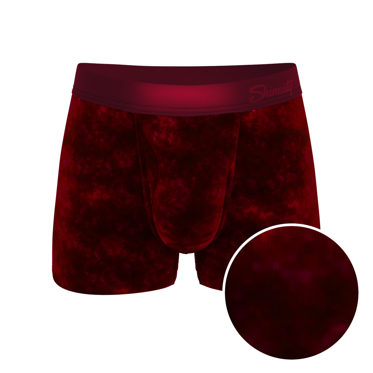 The Serenade | Red Velvet Velvet Trunk Underwear - Shinesty
