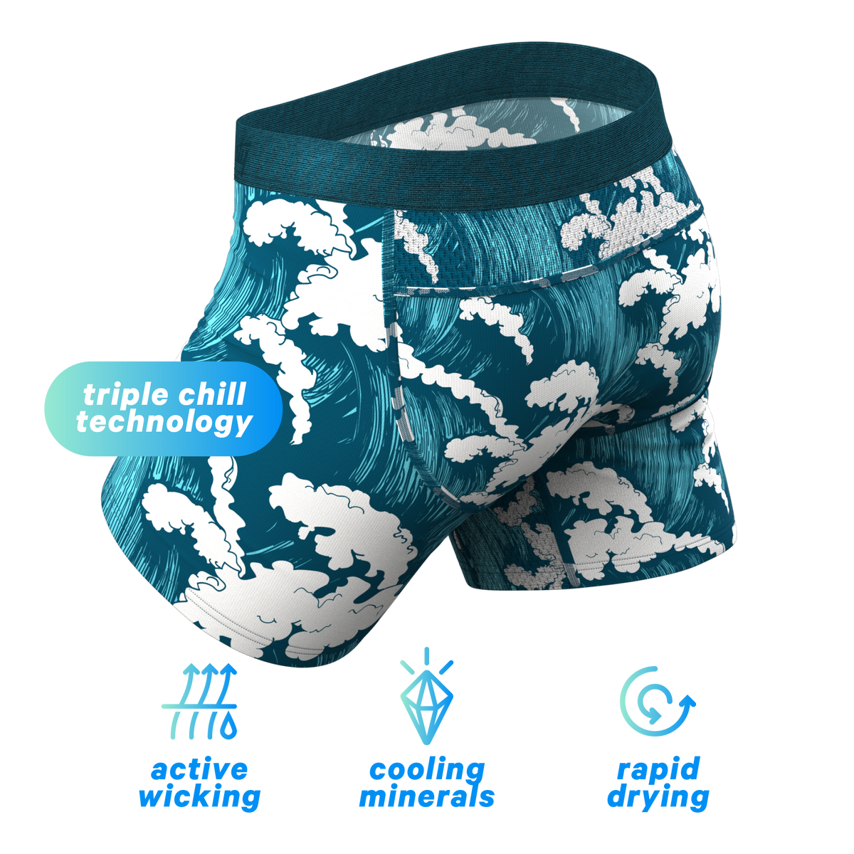 The Seven Seas | Tidal Wave paradICE™ Cooling Ball Hammock® Underwear - Shinesty